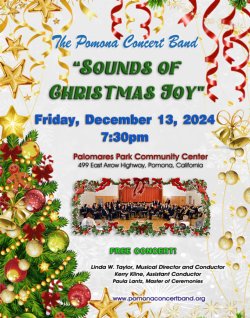 The Pomona Concert Band - \"Sounds of Christmas Joy\" 12.13.24